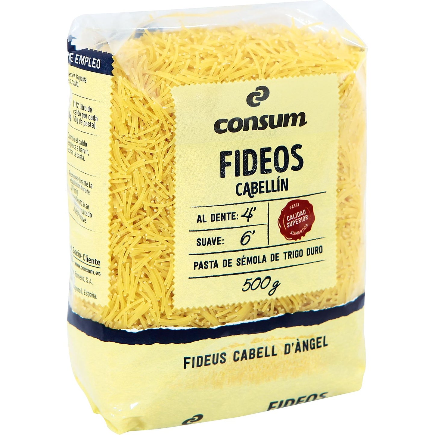Fideos Cabellín Paquete