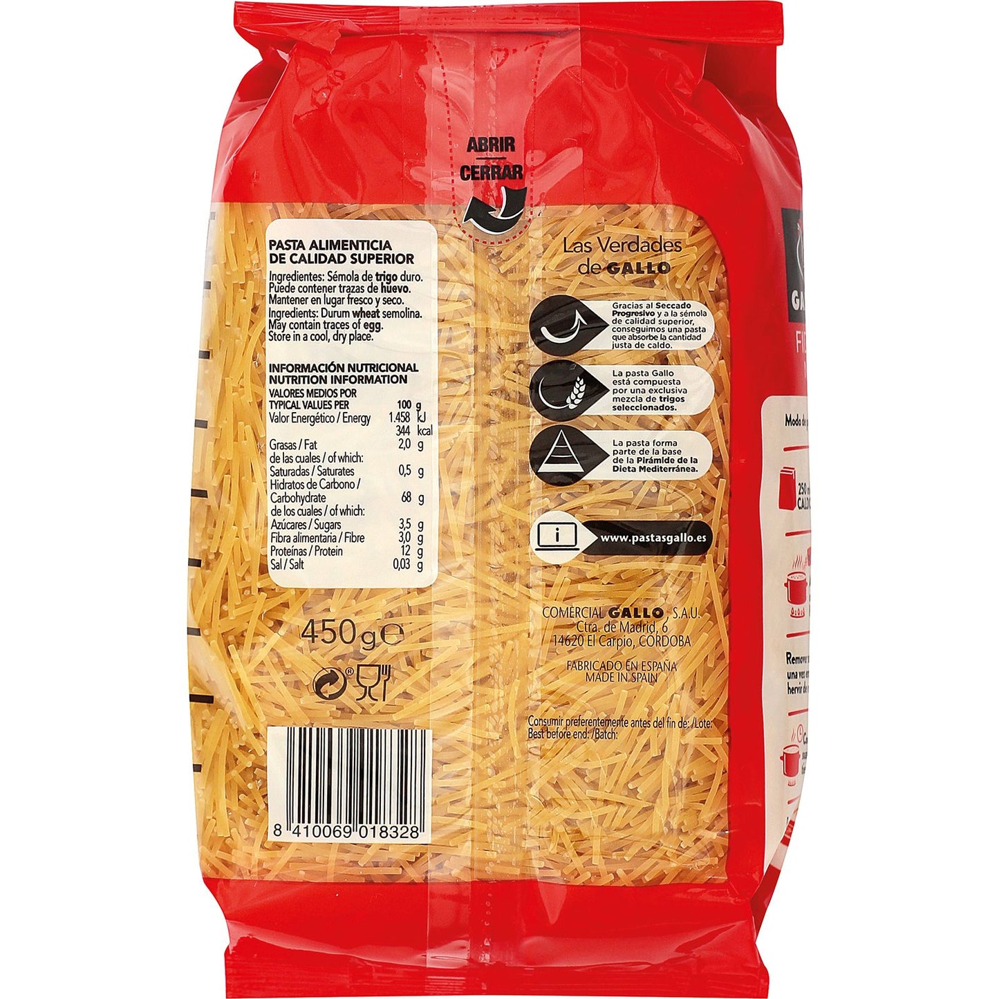 Fideo Nº 1 Paquete