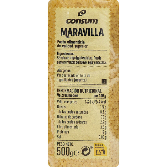 Pasta Maravilla Paquete