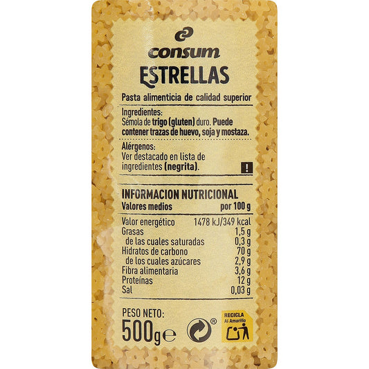 Pasta Estrellas Paquete
