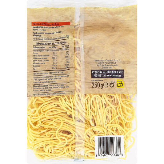 Spaguettis al Huevo