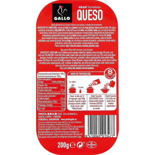 Tortelloni Queso